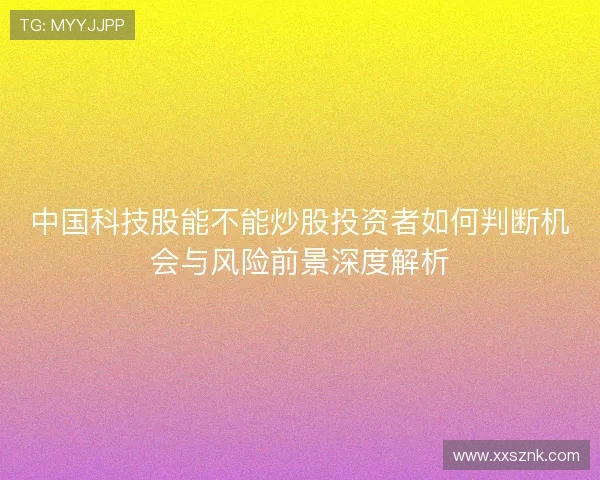 中国科技股能不能炒股投资者如何判断机会与风险前景深度解析
